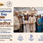 KVIC launches 'Swadha' wellness wear by CoEK — a breathable, gender-neutral Khadi collection blending yoga tradition with modern comfort and sustainability.