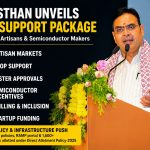 Rajasthan launched targeted measures to boost MSMEs, artisan markets, startups and electronics manufacturing, cutting approval times and expanding financial and training support.