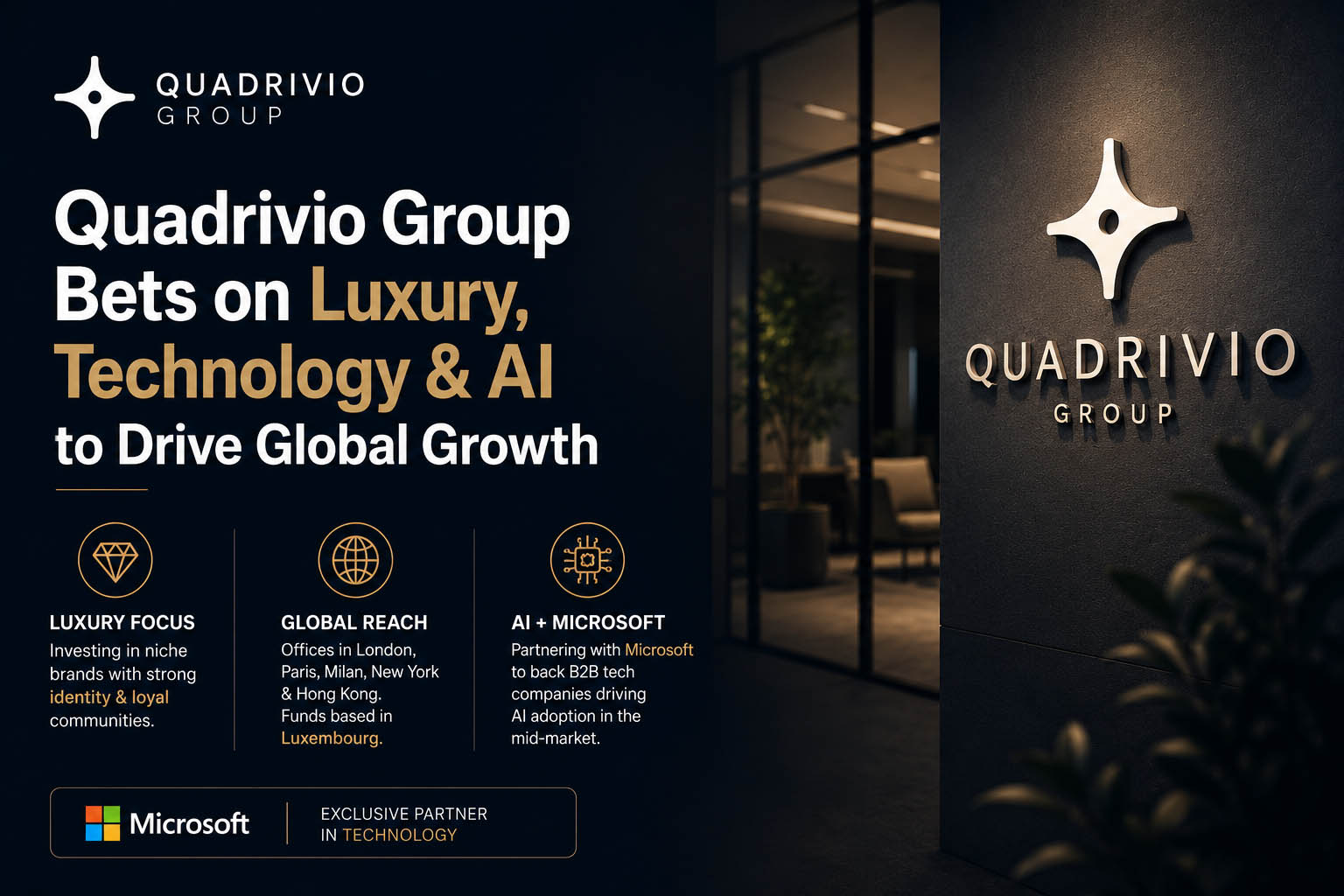 Quadrivio Group’s Alessandro Binello explains how the firm backs niche brands, expands internationally, and uses AI to support future growth.