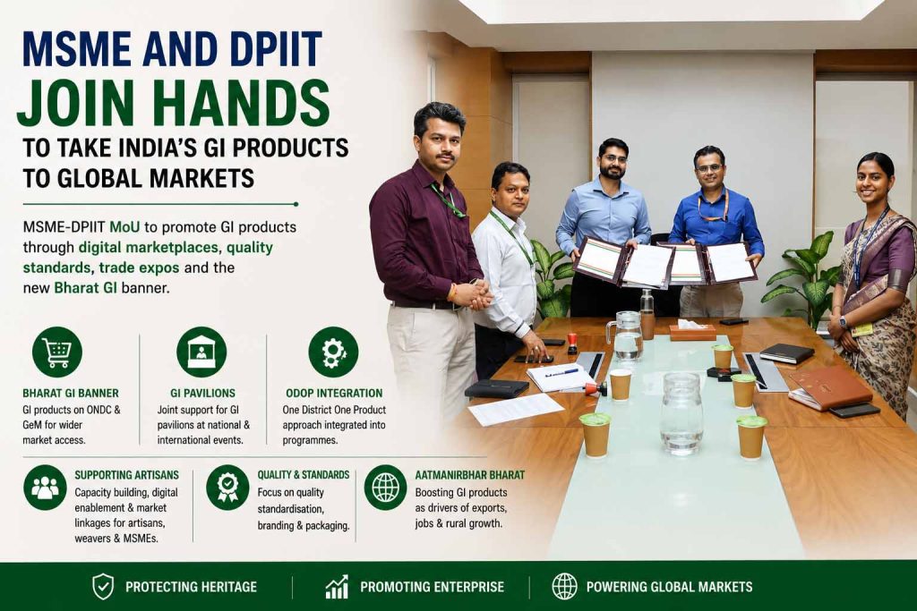 MSME and DPIIT Join Hands to Take India’s GI Products to Global Markets